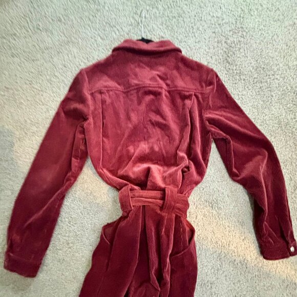 Sezane Bethany Burgundy Jumpsuit - Picture 5 of 5